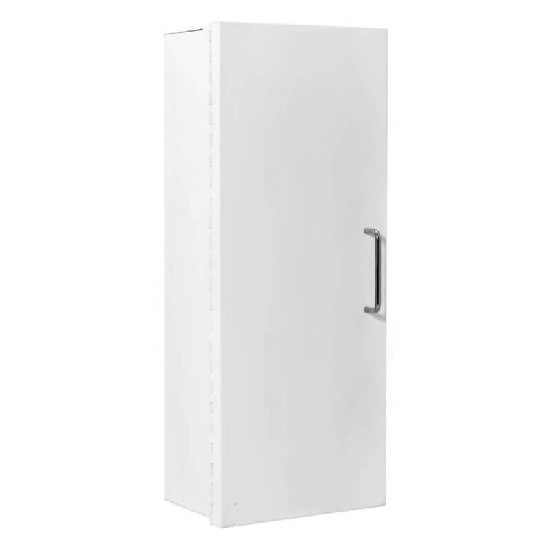 107-EL Surface Mounted 10 lb. Fire Extinguisher Cabinet with Full Metal Door in Baked White Enamel