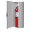 107-TN Surface Mounted 10 lb. Fire Extinguisher Cabinet with Full Metal Door in Baked Grey Enamel