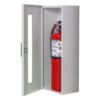 106-TN Surface Mounted 10 lb. Fire Extinguisher Cabinet with Vertical Duo Door in Baked Grey Enamel