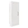 117-EL Semi-Recessed 10 lb. Fire Extinguisher Cabinet with Full Metal Door in Baked White Enamel