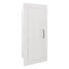 127-EL Fully-Recessed 10 lb. Fire Extinguisher Cabinet with Full Metal Door in Baked White Enamel