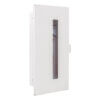 128-SN Fully-Recessed 10 lb. Fire Extinguisher Cabinet with Vertical Duo Door in Baked White Enamel
