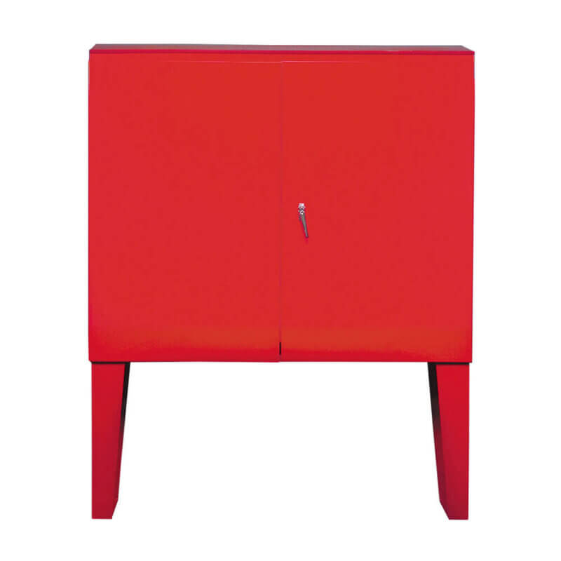 CM1101 Weatherproof Fire Hose & Equipment Storage Cabinet in Baked Red Enamel