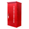 HDOC-10 Heavy Duty Outdoor Series Surface Mounted 10 lb. Fire Extinguisher Cabinet with Full Metal Door in Baked Red Enamel
