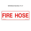 Self-Adhesive Fire Hose Vinyl Decal