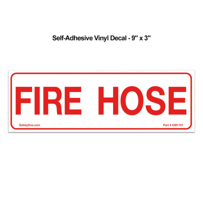 Self-Adhesive Fire Hose Vinyl Decal