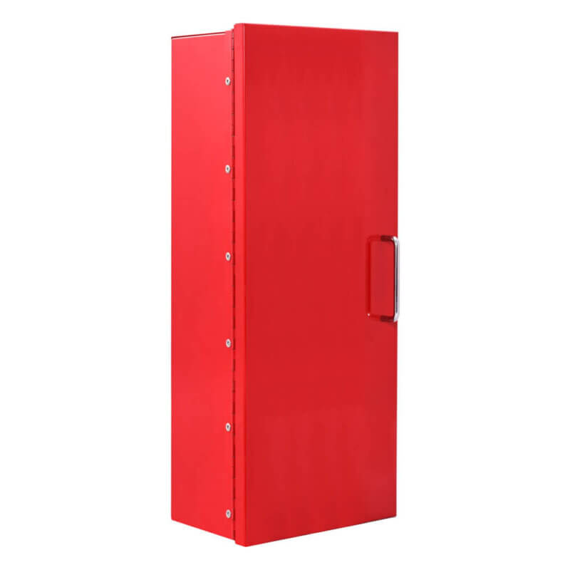 107-EL-RD Surface Mounted 10 lb. Fire Extinguisher Cabinet with Full Metal Door in Baked Red Enamel