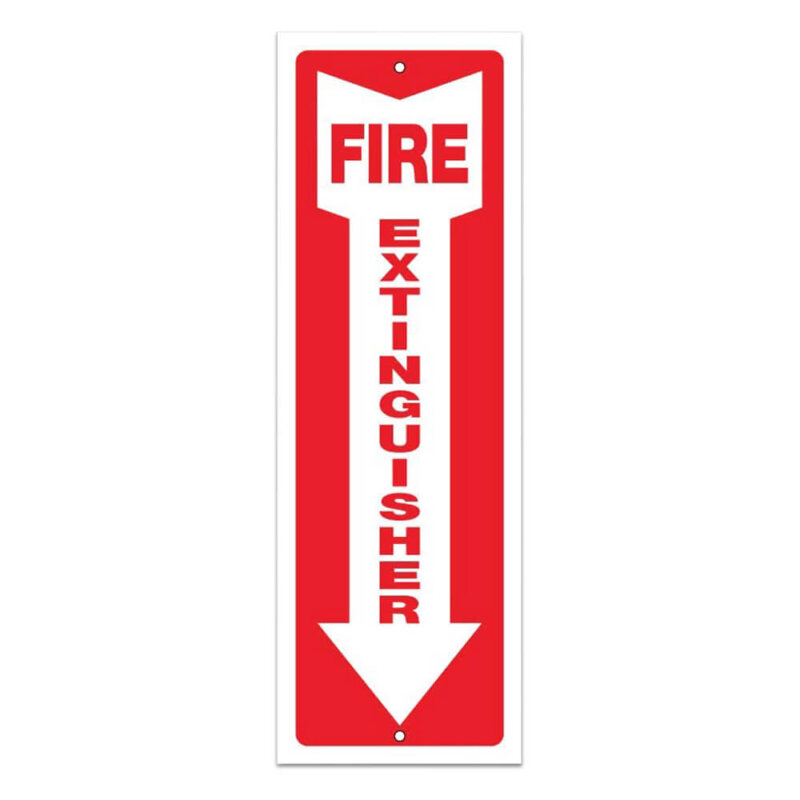 Plastic Fire Extinguisher Sign