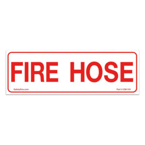PS-2 Plastic Fire Hose Sign