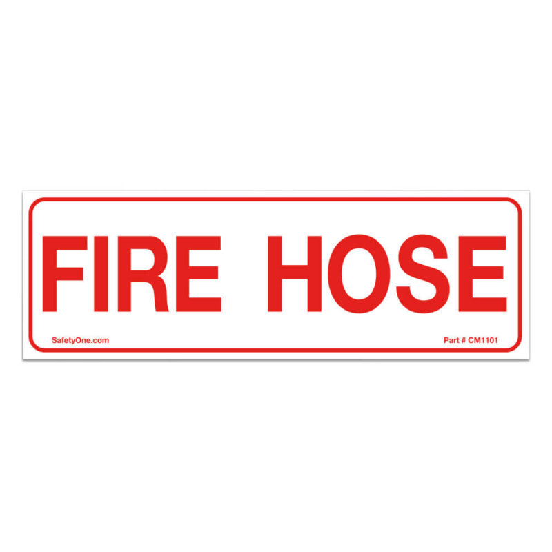 PS-2 Plastic Fire Hose Sign