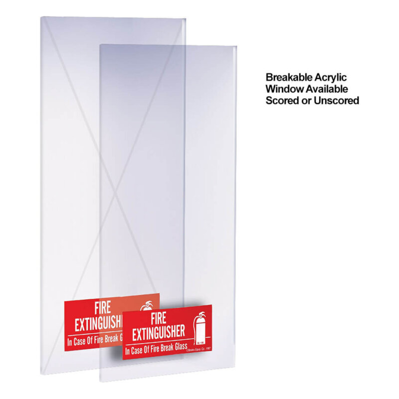 Safety One Clear Acrylic Window Options