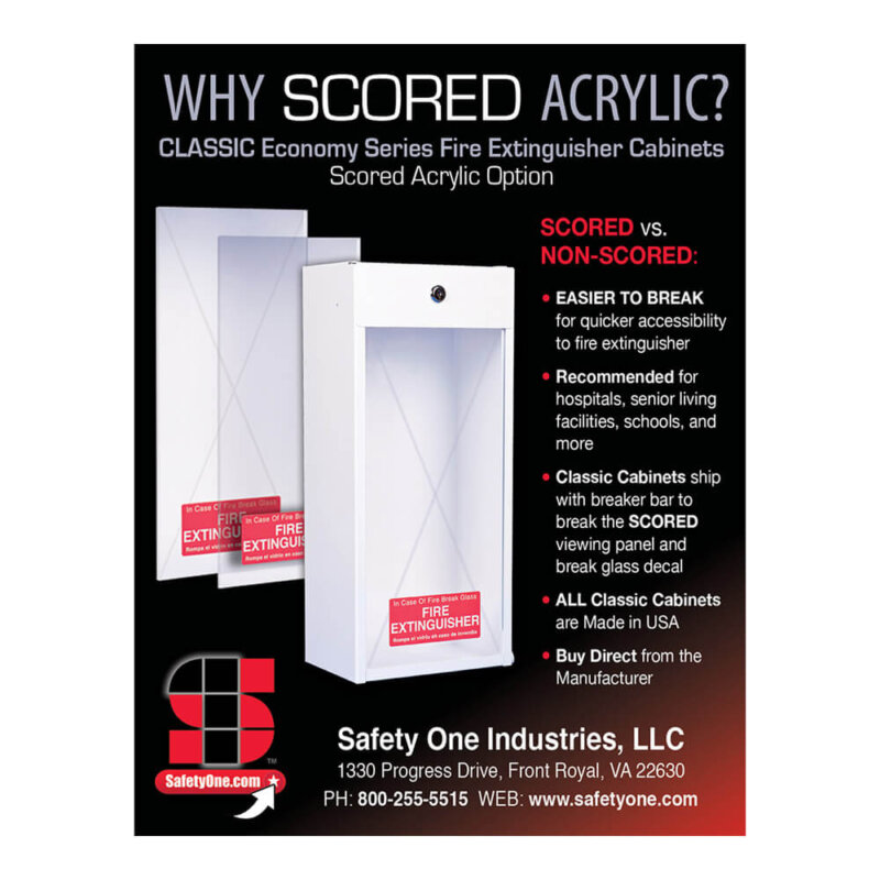 Safety One Classic Series Why Scored Acrylic