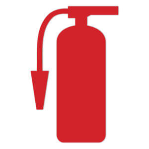 Modern Self-adhesive Fire Extinguisher Decal